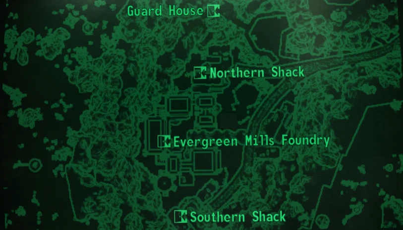 Evergreen Mills loc map