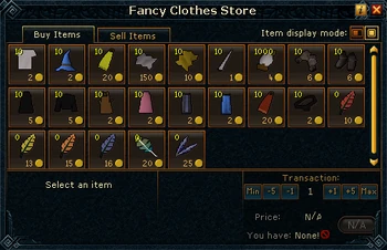 Fancy Clothes Store stock