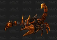 Amber scorpion mount