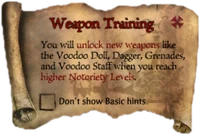 Scroll WeaponTraining