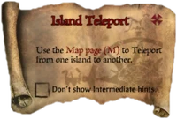 Scroll IslandTeleport