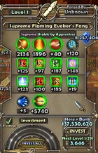 Supreme Flaming Evoker's Fang stats