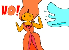 FlamePrincessbeingsplashed