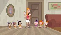Candace with babies
