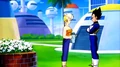 Mrs. Brief speaking to Vegeta