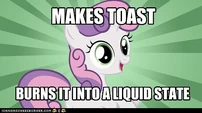 Sweetie Belle toast meme image