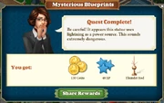 Quest Mysterious Blueprints-Rewards