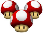 Triple Mushrooms Artwork - Mario Kart Wii