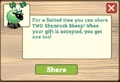 Shamrock Sheep Wall Post Notification