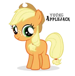 Applejack Filly by Blackm3sh