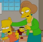 Krabappel hits Bart