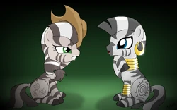Zebrajack and Zecora by alfa995