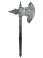 Oblivion SilverBattleAxe.png