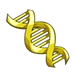 Yellow DNA-icon