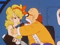 Launch aims her gun at Roshi