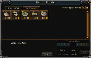 Exotic Foods stock
