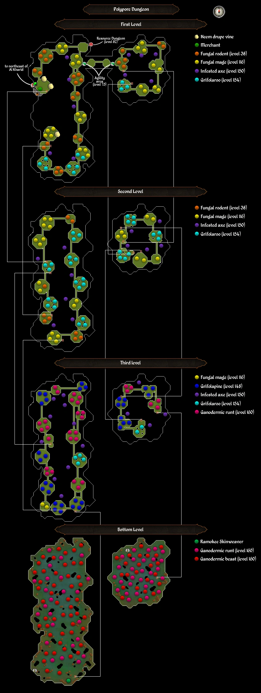 Polypore Dungeon map
