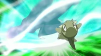 EP747 Garchomp usando carga dragón