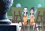 Mai and Kaoru drawing picture