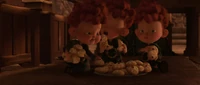 Brave tripplets table cake