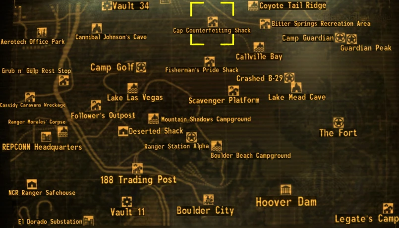 Cap Counterfeiting Shack loc