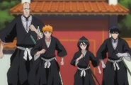 Ichigo and Co. head towards the palace