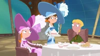 Eliza and Candace at Tea
