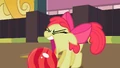 Apple Bloom about to grab the bowling ball with her mouth S2E05.png