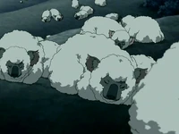 Sleeping koala sheep