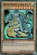 Dragón blanco de ojos azules