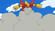EP600 Magmortar usando polución