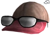 Ballcap with glasses