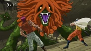 Toriko and Zebra face off Salamander Sphinx