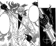 Match taking out his sword