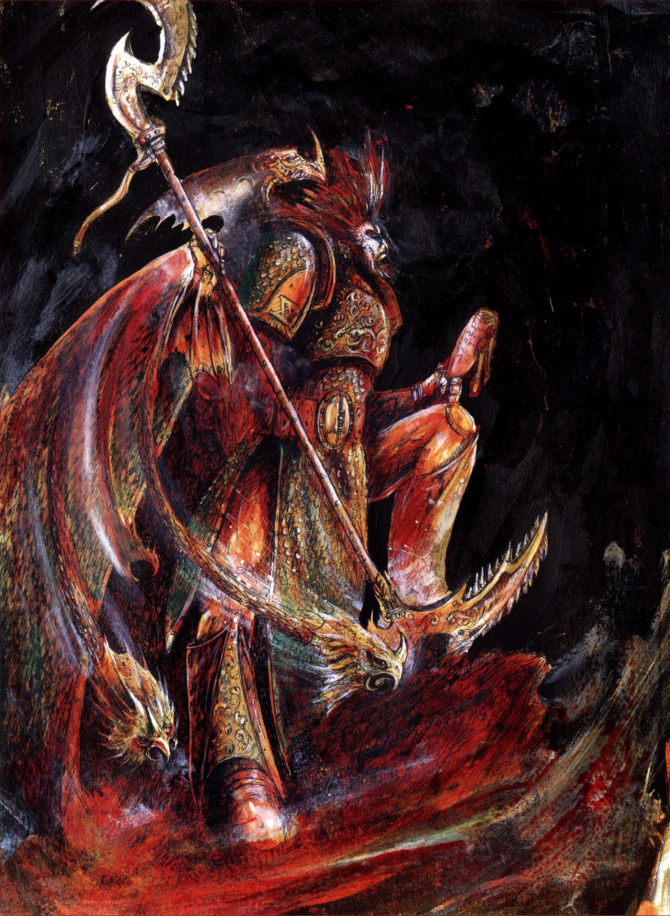Alpharius by John Blanche