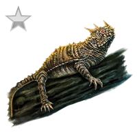 Huge item prongedlizard silver 01