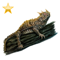 Huge item prongedlizard gold 01