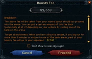 Crucible bounty fee interface