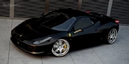 Black-Ferrari-458-Exterior-View