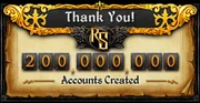 200M Accounts Created