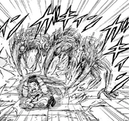 Nitro attacking Komatsu manga