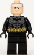 Batman helmet off
