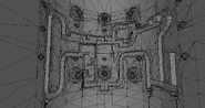Ben Sprout wireframe render norion cargo hub tunnels