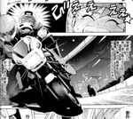 Akari and Yuma in the motorcycle