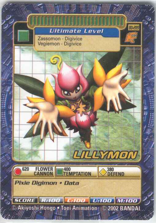 lillymon card