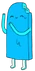 Blue popsicle guy