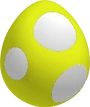 YellowBabyYoshiEggSML3D