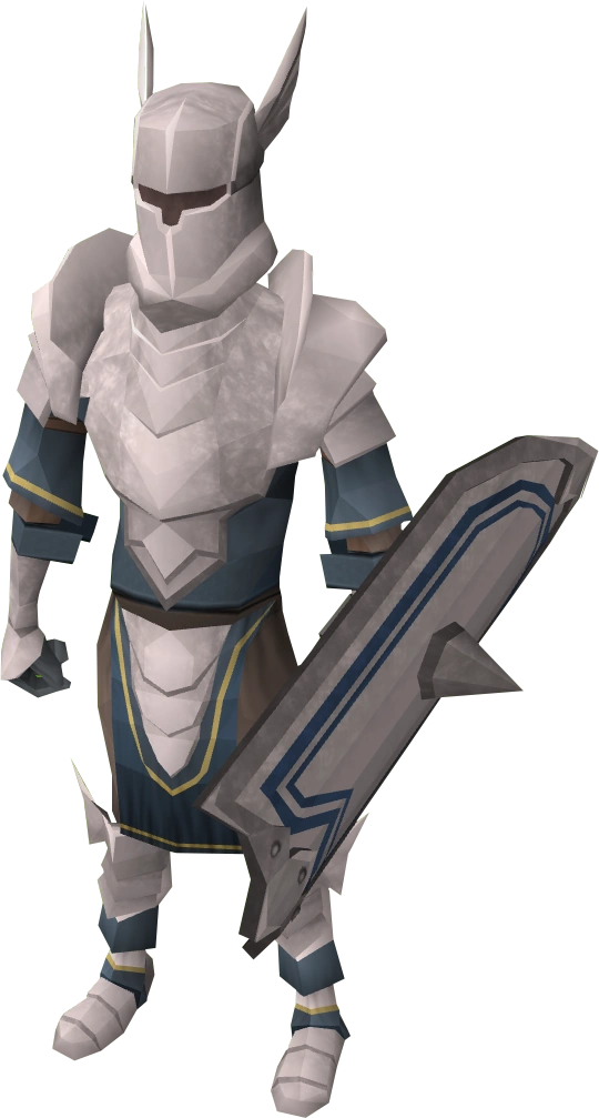 White armour set (lg) equipped