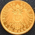 Preußen Wilhelm II in Uniform 20 Mark Revers