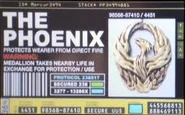 Label fire bird